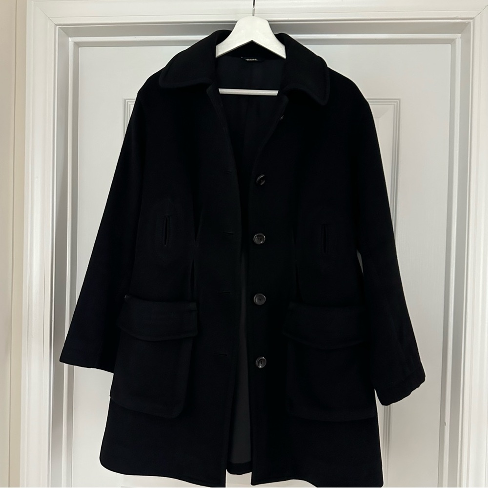 Stefanel Elegant Black Coat